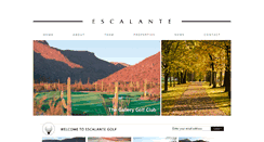 Desktop Screenshot of escalantegolf.com